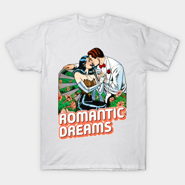 Romantic Dreams Vintage Retro T-Shirt by REVISTANGO